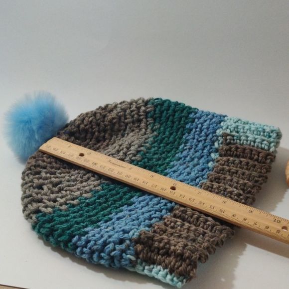 Knitted Yarn Nice Warm Beanie‎ with Fuzzy Ball on Top Hat main image 7
